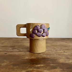 Apples and grapes stacking mug