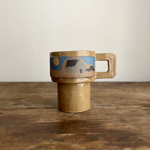 A warm kind of home stacking mug