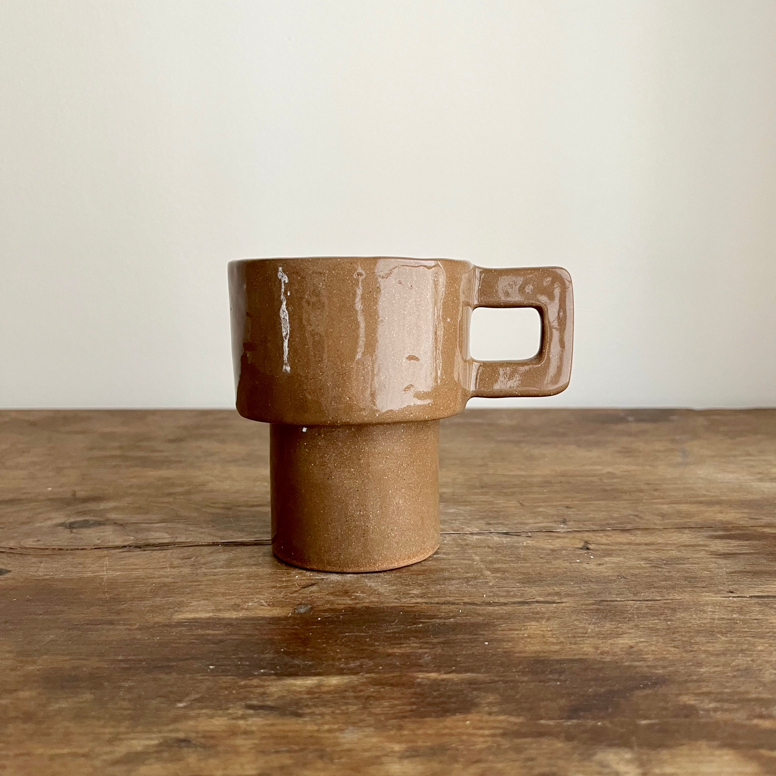Gingham gosling stacking mug